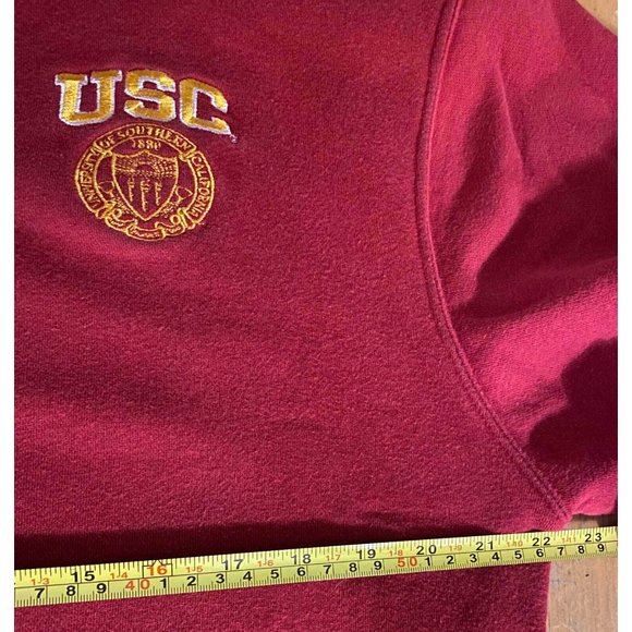 VTG USC Trojans University Southern California Pullover Crewneck Mens L College - Picture 7 of 8